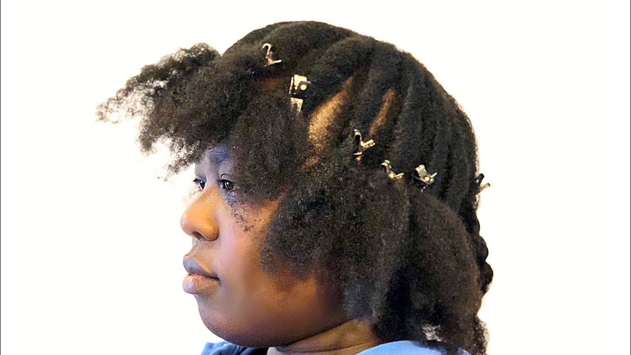 NATURAL FEEDIN FLAT TWISTS UPDO USING MARLEY HAIR