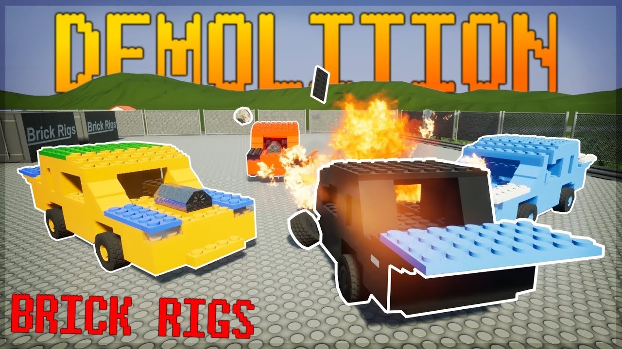 FREE FOR ALL DEMOLITION DERBY! - Brick Rigs Multiplayer Challenge Gameplay
