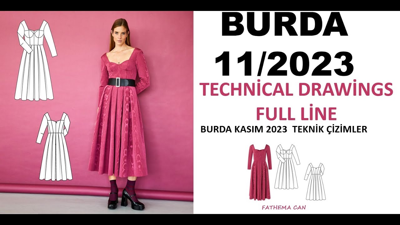 Burda, ноябрь 2023 г., выпуск всех моделей, 11/2023 г.
