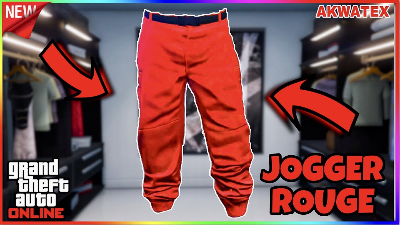 AVOIR LE JOGGER ROUGE SUR LES 2 PERSONNAGES (H & F) FACILEMENT SUR GTA 5  ONLINE EN 1.64!