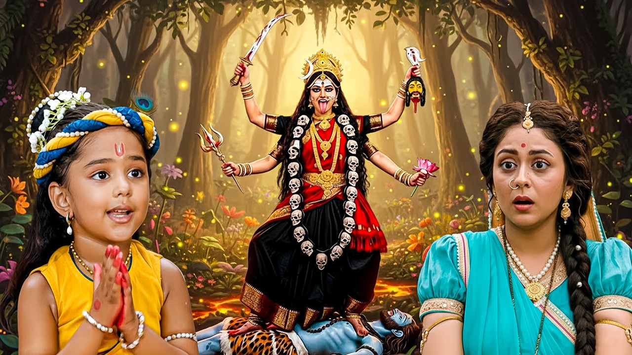 माँ काली का भयंकर तांडव बाल कृष्ण की प्रार्थना से रुकेगा ये विनाश | Yashomati Maiyaa Ke Nandlala