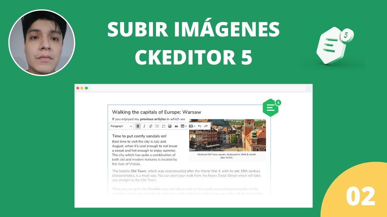 02 - Como subir im&aacute;genes a ckeditor 5 con un adaptador de carga simple