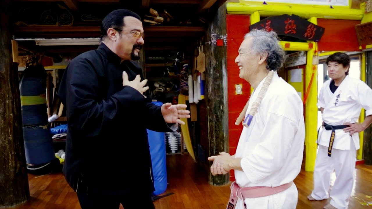 Steven seagal came to Okinawa to visit karate Master Tetsuhiro Hokama vol2