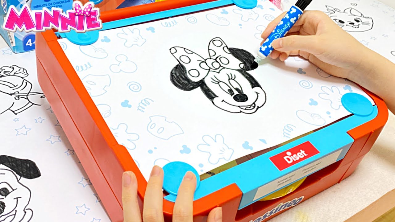 ミニーマウス お絵かき ディズニー ライトアップ トレースボード メルちゃん