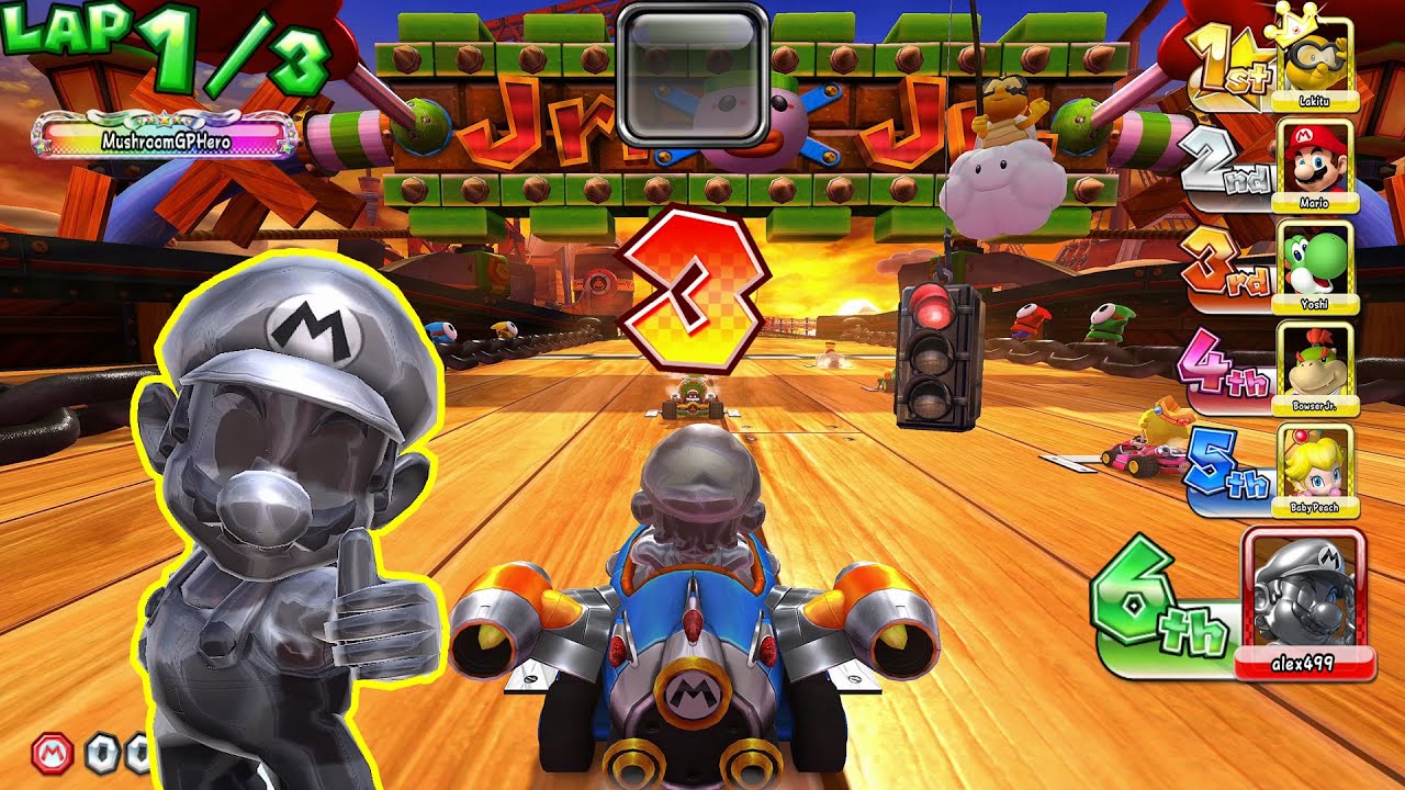 Mario Kart Arcade GP DX 1.18 - Bowser Jr. Cup (Super Difficulty ) Battle Races | UHD