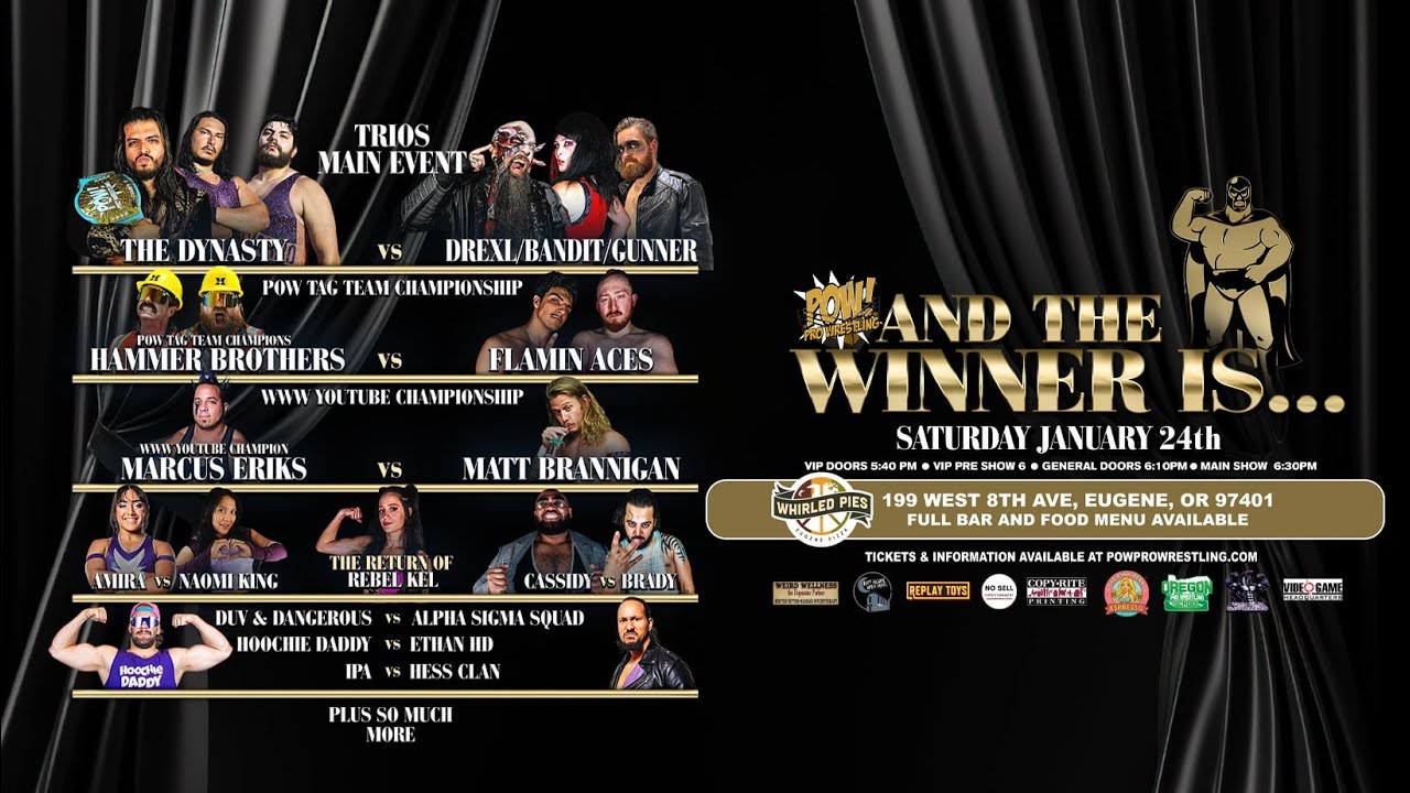 POW! Pro Wrestling | And The Winner Is... | Saturday, January 24 2026 | LIVE & FREE