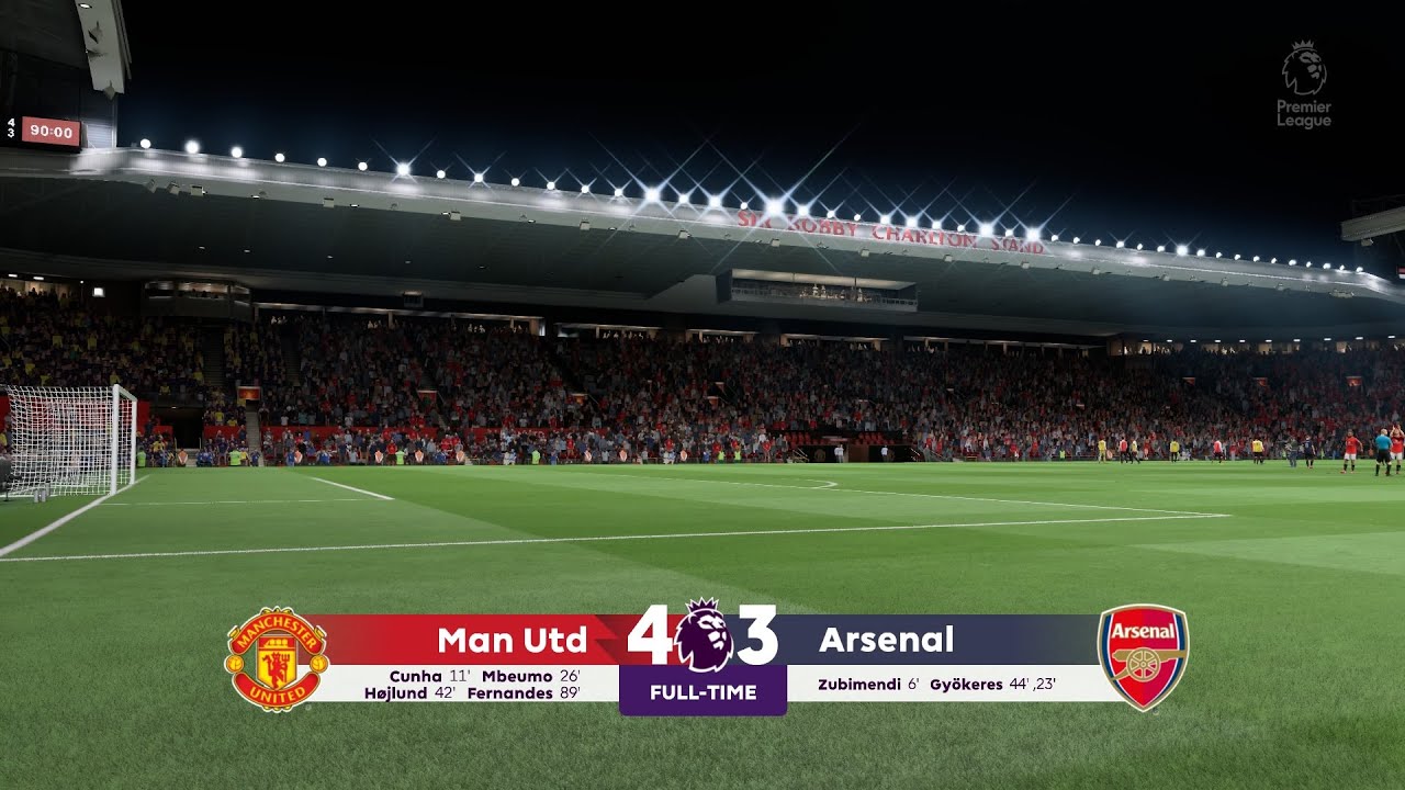 Manchester United vs Arsenal - Premier Ligue - FC 26 Game Play.