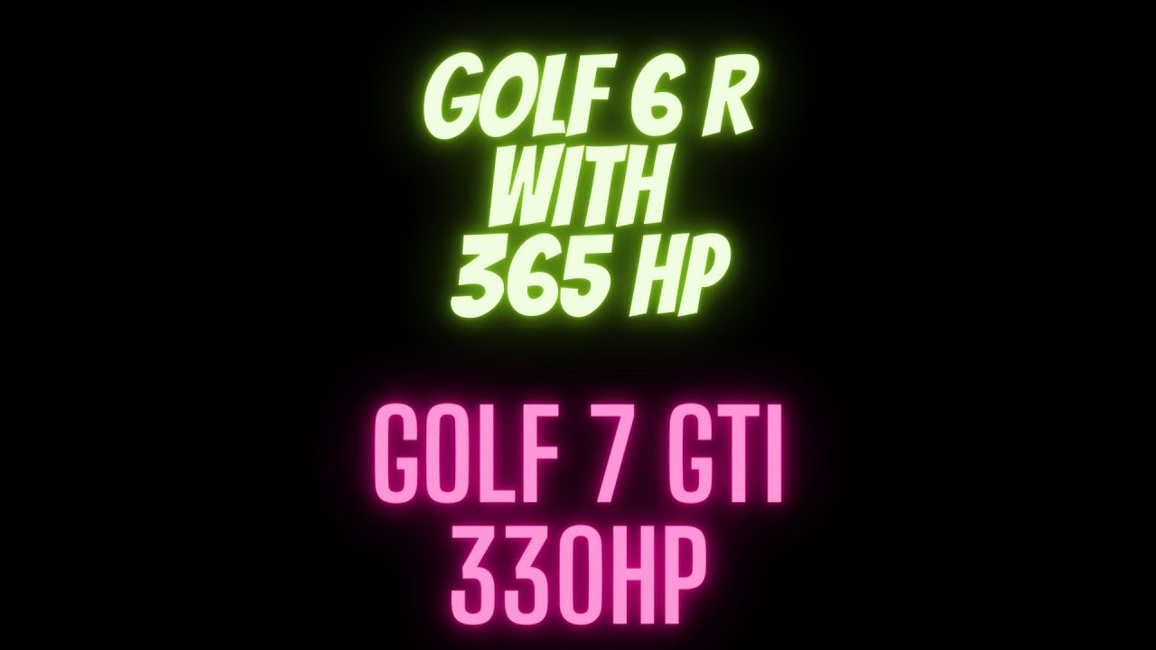 Golf 7 GTI APR Stage 2 vs Golf 6 R Stage 2+ German Highway Unlimited Speedway