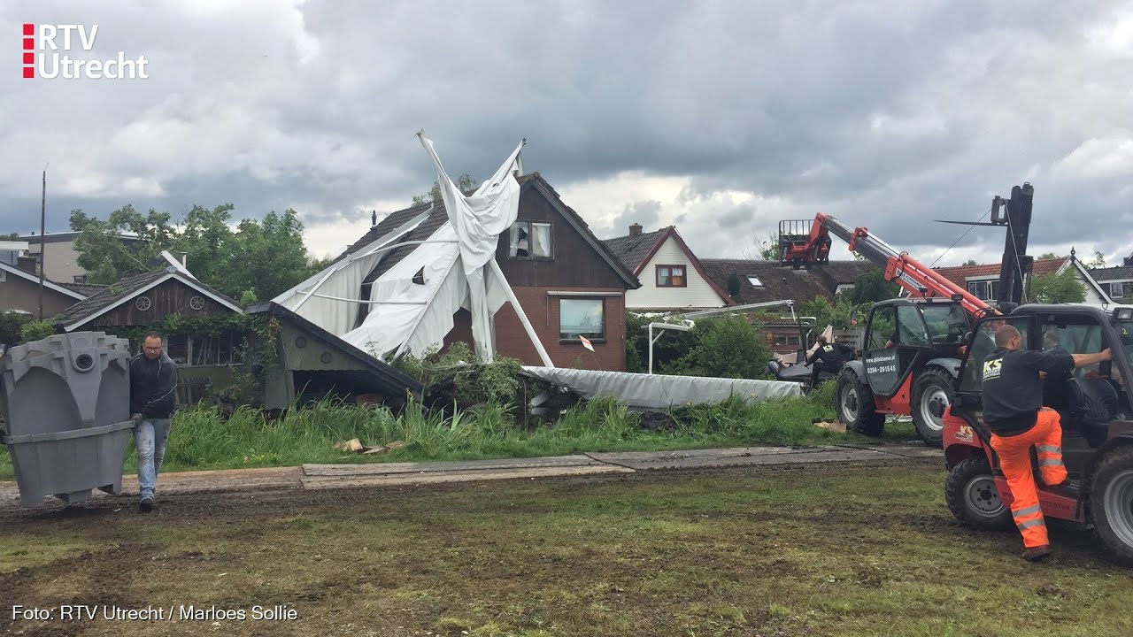 Windhoos in Vinkeveen: 