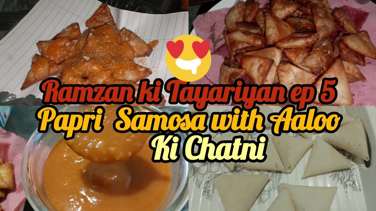 Ramzan series episode  5 Street Style Papri Mini Samosa with Aalu Ki Chatni | Ramzan Iftar Special 🤤