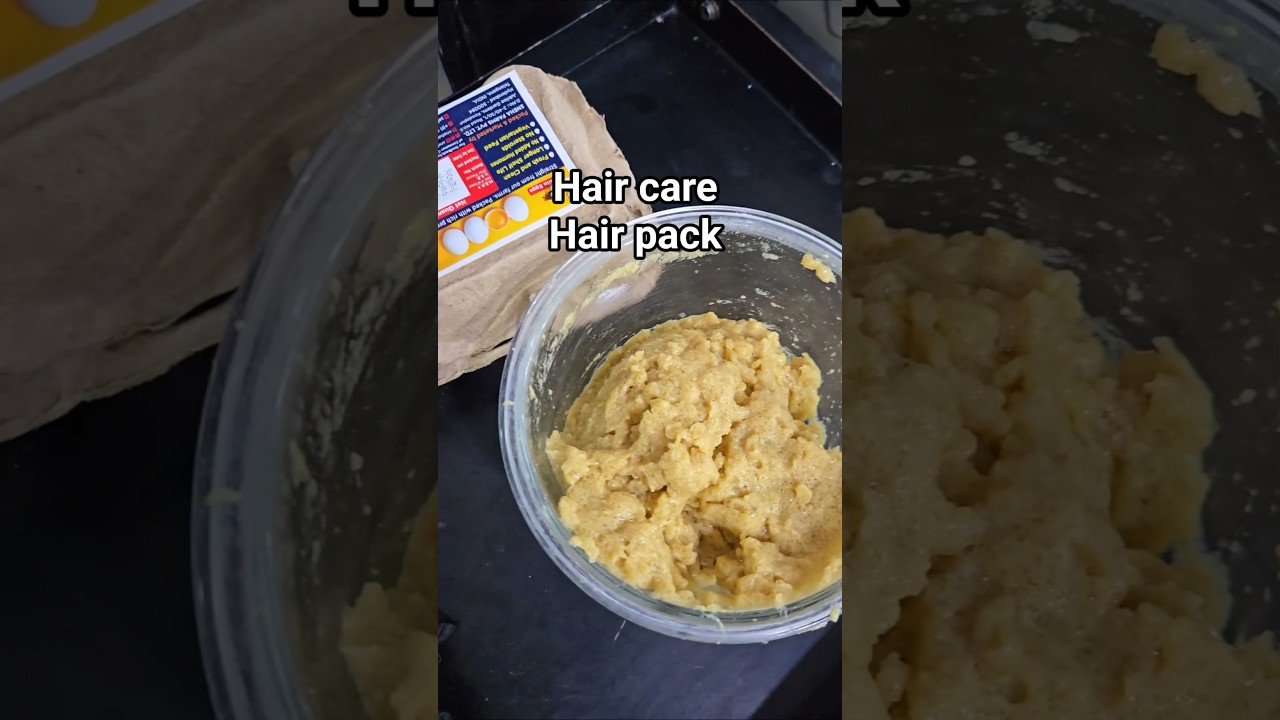Natural hair pack |haircare rutting  |frizz-free  rough hair free| lets cheallenge 