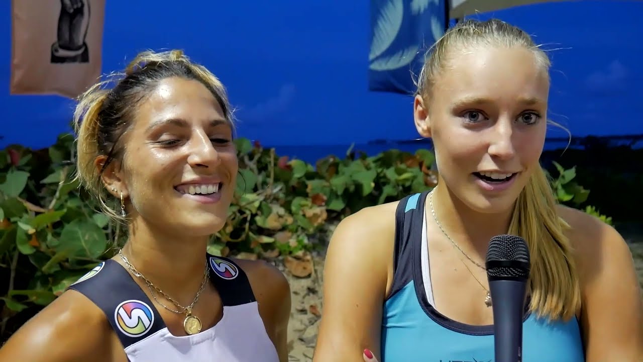 MB Sports TV Giulia Gasparri and Ninny Valentini Beach Tennis Interview in Puerto Rico