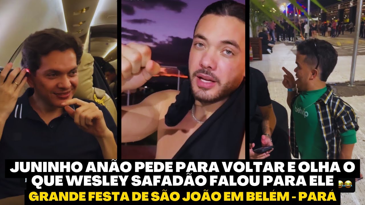JUNINHO ANÃO PEDE PARA VOLTAR E OLHA A REAÇÃO DE WESLEY SAFADÃO - CONFIRA