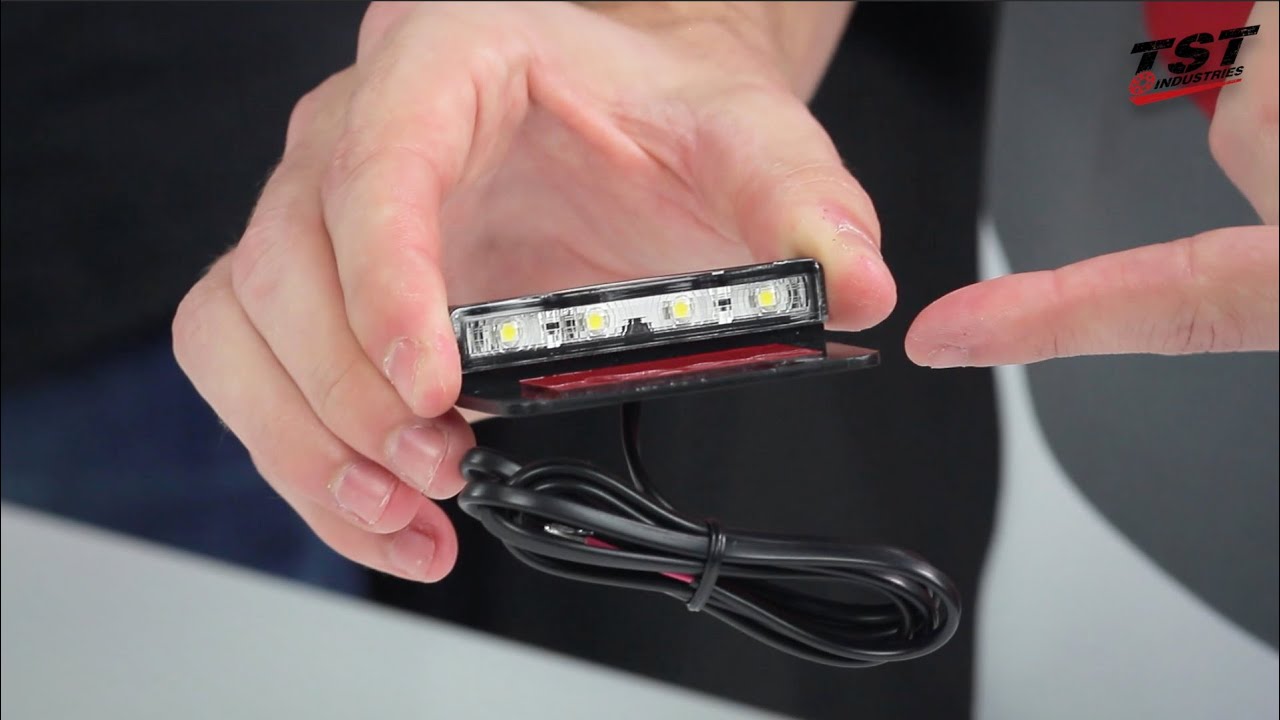 TST Low Profile Universal Motorcycle License Plate Light - Feature Video by TST Industries