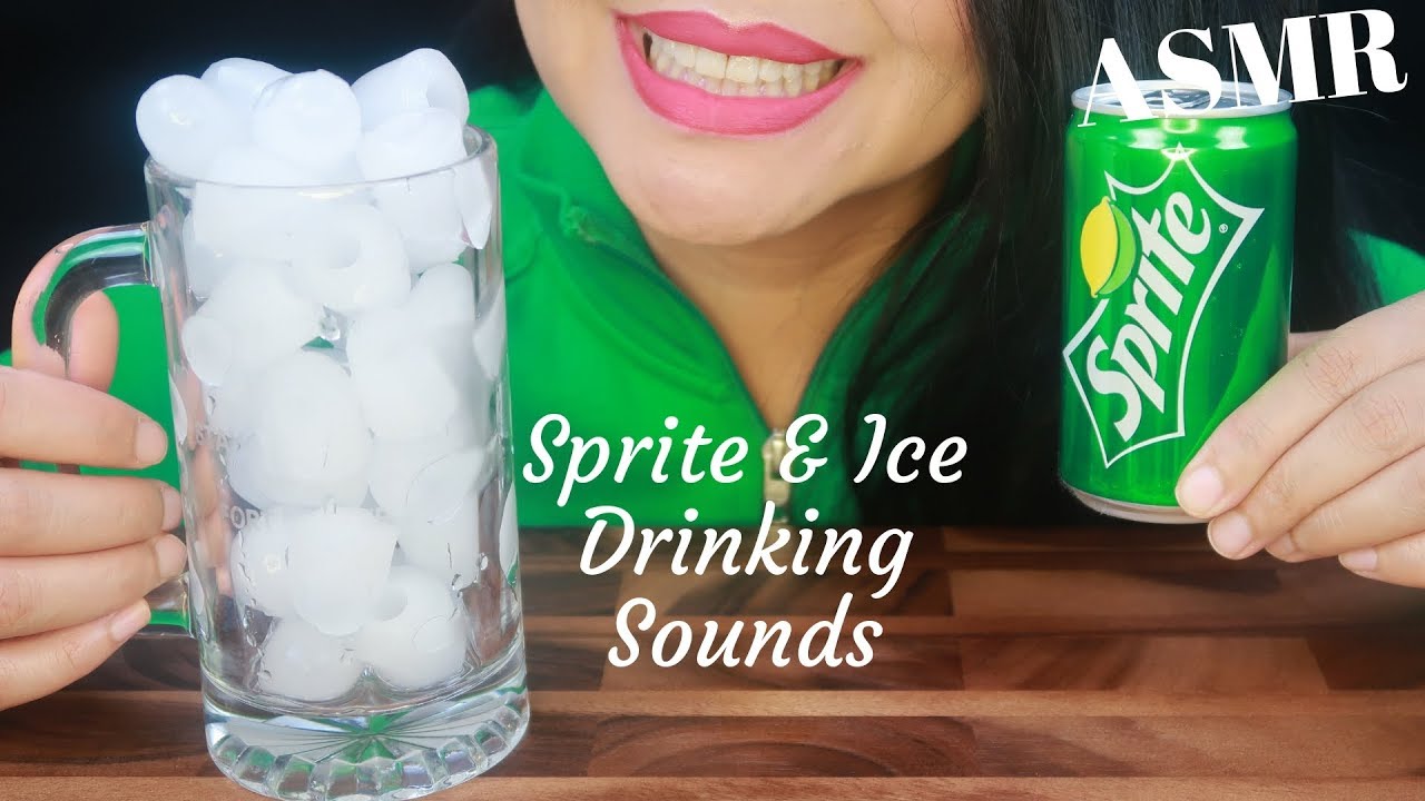 ASMR ~ SPRITE & ICE CRUNCHING SOUNDS (No Talking)