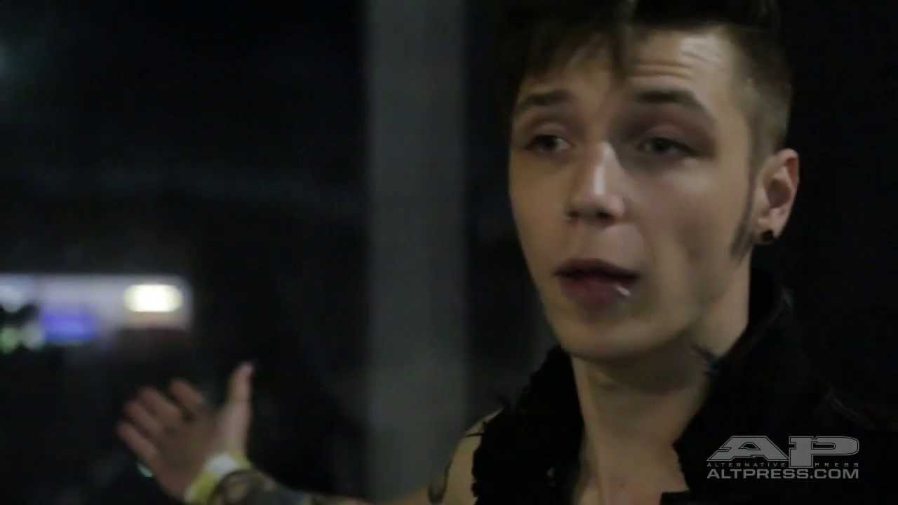 Andy Biersack (Black Veil Brides) at the Revelation In Black art exhibit