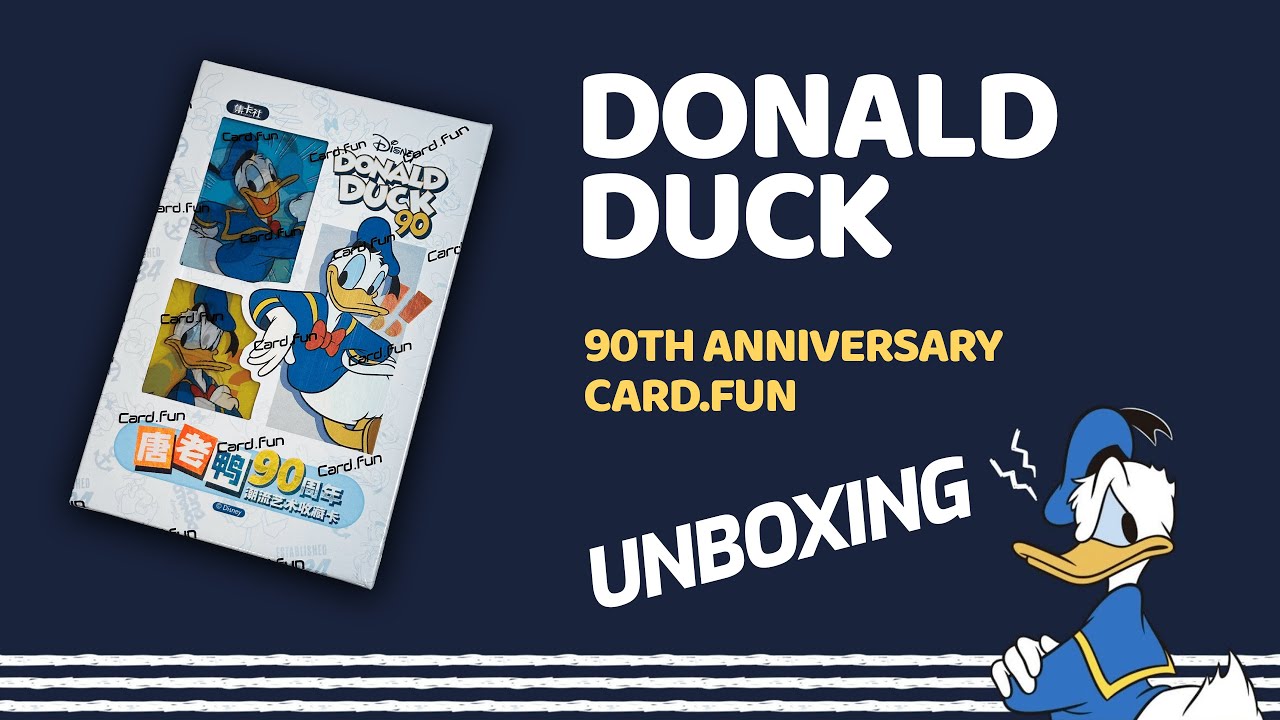 Donald Duck 90th Anniversary Card Fun Box Opening