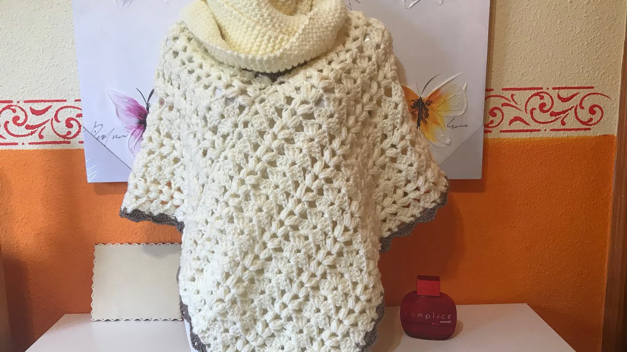 PONCHO FACIL A CROCHET