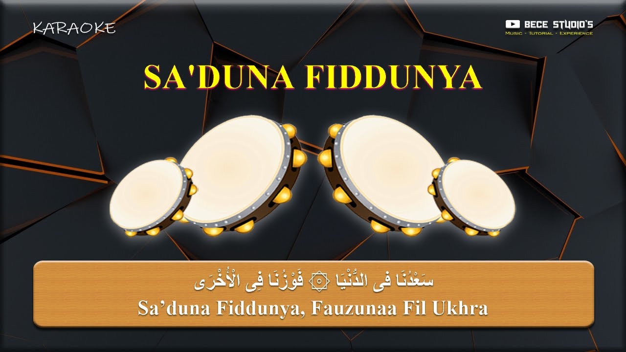 Karaoke Banjari || Saduna Fiddunya (Lirik)