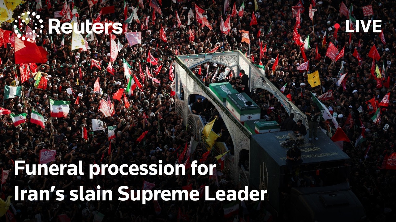 LIVE: Funeral procession for Iran's slain Supreme Leader Khamenei