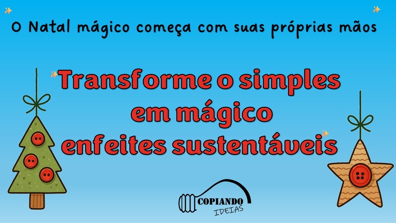 🎅✨ Transforme o simples em mágico! Pingente de natal sustentável