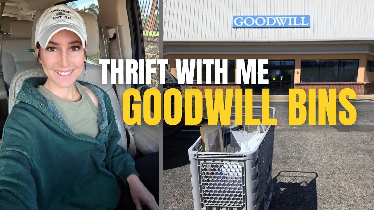 How much can I find in 20 minutes at the Goodwill Outlet Bins? • Thrift with me
