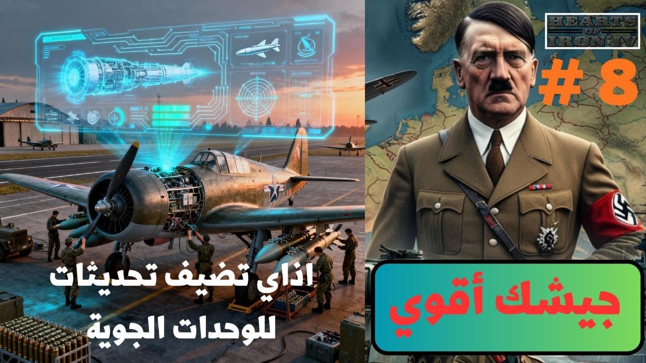 اذاي تضيف تحديثات للطيارت في لعبة قلوب من حديد