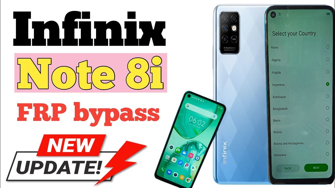 Infinix Note 8i Frp Bypass Infinix (Note 8i X683) Google Account Bypass Without PC 100%