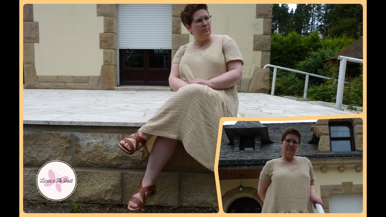 Comment coudre la double gaze - robe Yasmine tutoriel pas à pas gratuit