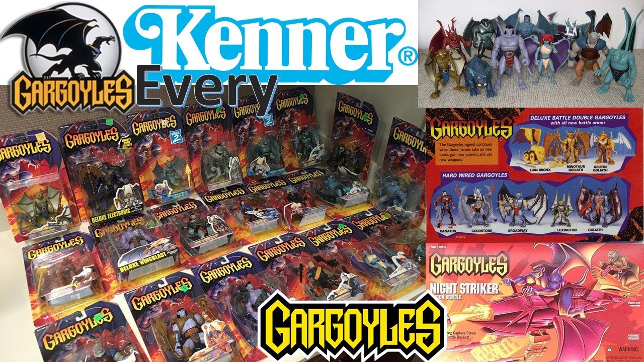 Every Kenner Gargoyles Vintage 1995 Action Figure Vehicle and Playset Comparison List Series 1 2