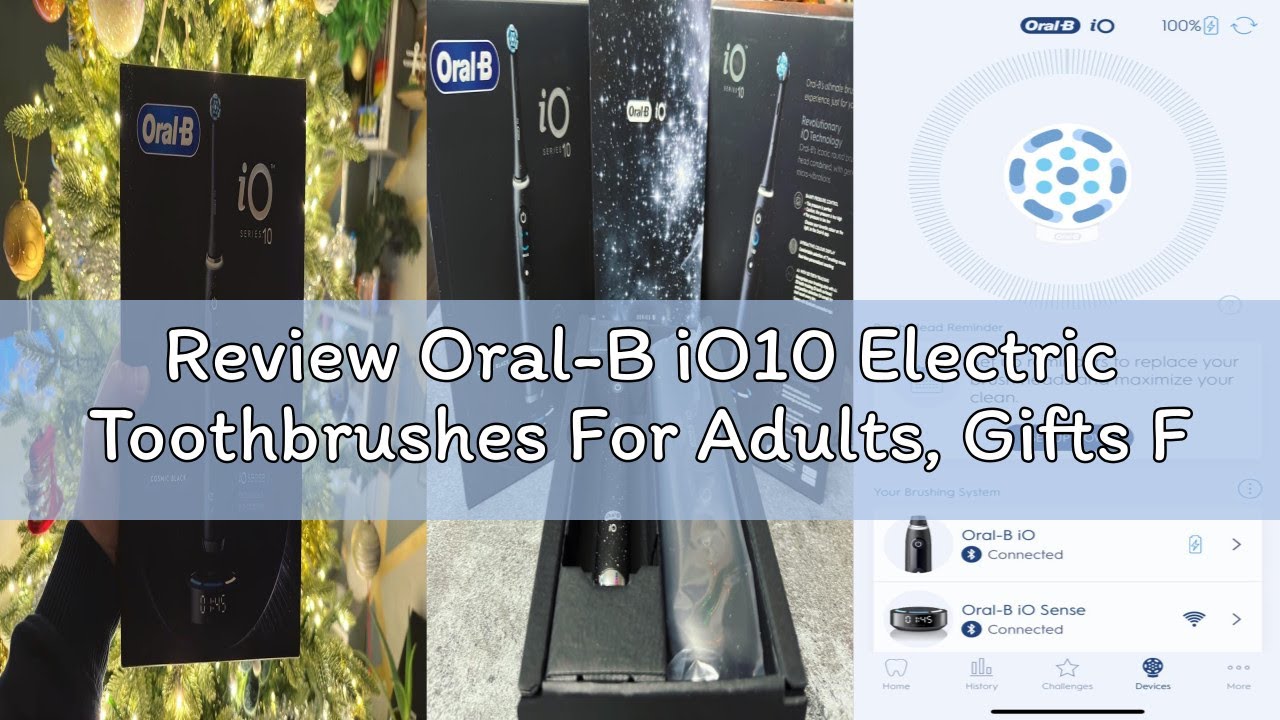 Review Oral-B iO10 Electric Toothbrushes For Adults, Gifts For Women / Men, 1 Handle, 1 Ultimate Cle