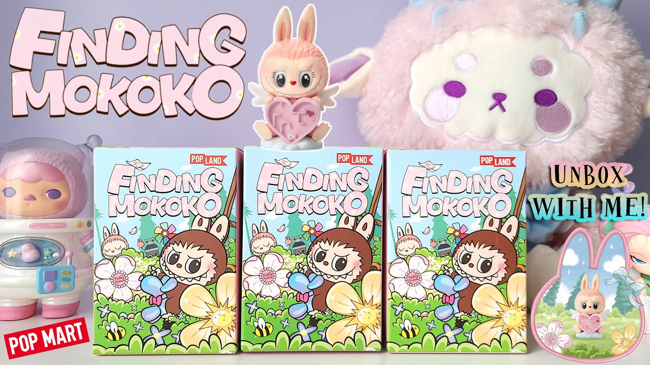 RARE SKULLPANDA? CUTEST LABUBU SERIES? Opening Pop Mart's Finding Mokoko Popland Blind Boxes (4K)