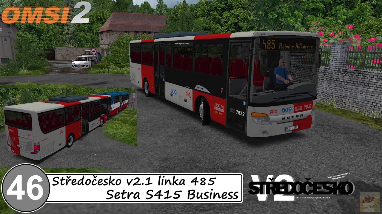 OMSI 2 #46 - Středočesko v2.1 linka 485 - Setra S415 Business
