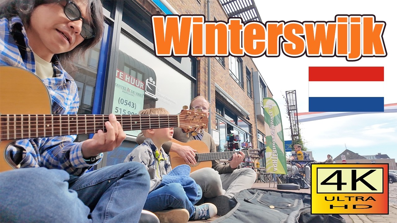 Busking in Winterswijk, Netherlands🇳🇱 / 2025 / Street Guitar / (Netherlands Vlog 02) /