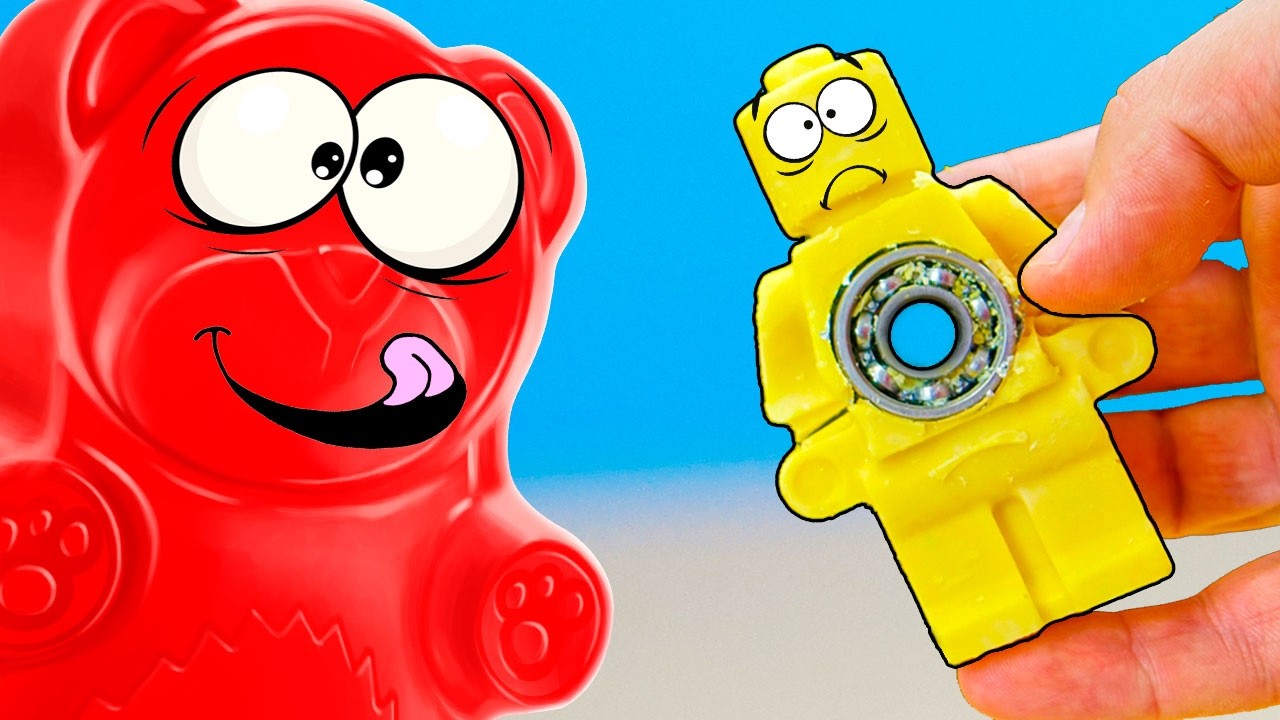 СДЕЛАЛ СЪЕДОБНЫЙ ЛЕГО СПИННЕР ДЛЯ ЖЕЛЕЙНОГО МЕДВЕДЯ ВАЛЕРЫ