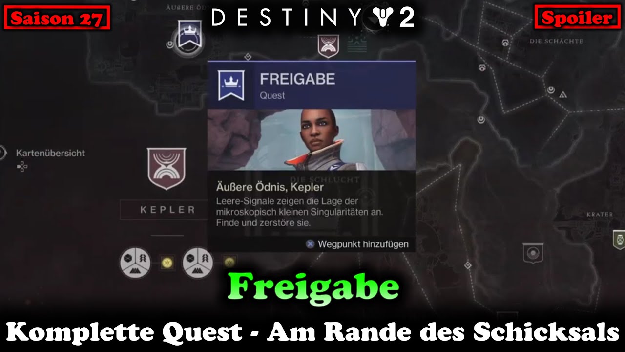 Freigabe Quest - Saison 27 (Destiny 2) [Edge of Fate]