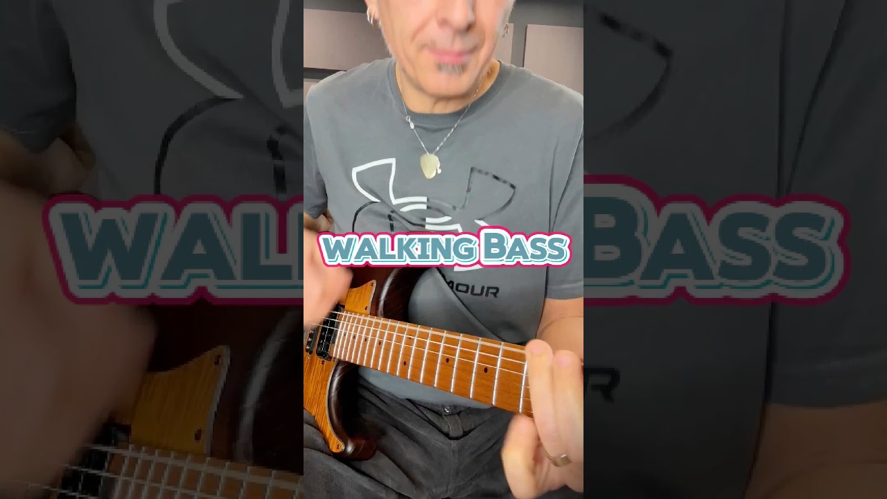 🚶‍♂️walking bass electric guitar!