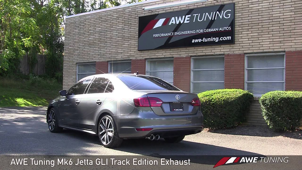 AWE Tuning MK6 Jetta GLI Track Edition Exhaust, Stock Downpipe