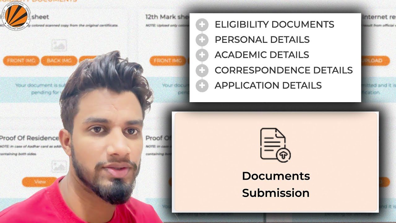 LPU Admission Document Upload | Lovely Professional University