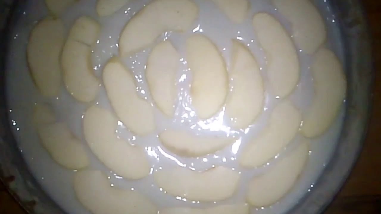 كيكة بكريم باتسيير وتفاح  اقتصادي👍