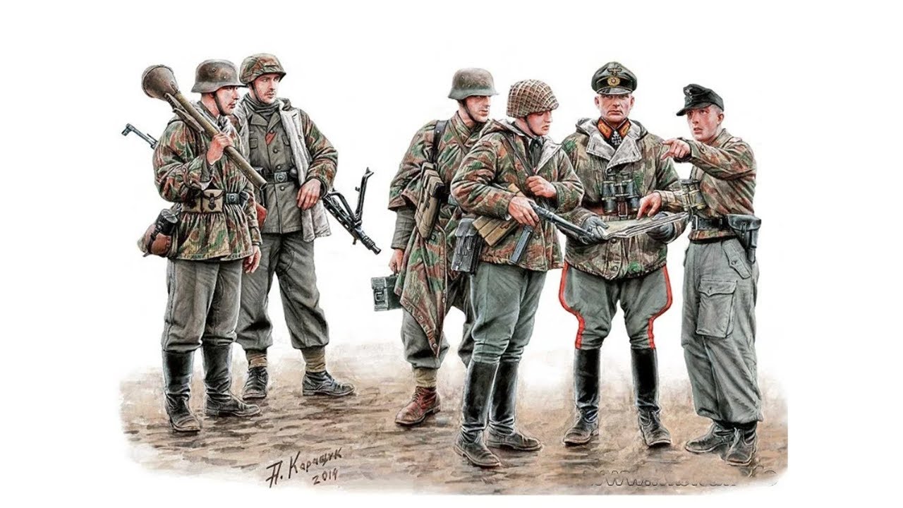 Unboxing Master Box 35162 Lets Stop Them Here! German Military Men, 1945 1/35, Plastic Models Store