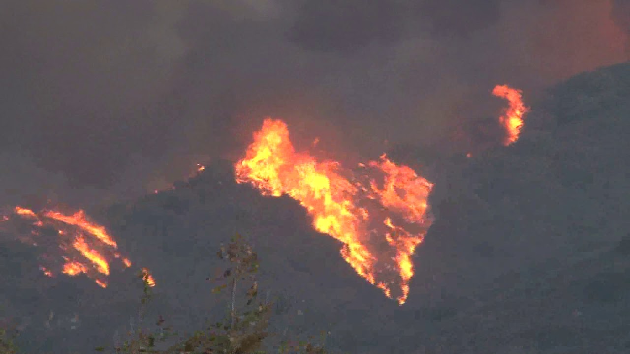 Malibu Fire Shocking Speed   Rare Footage