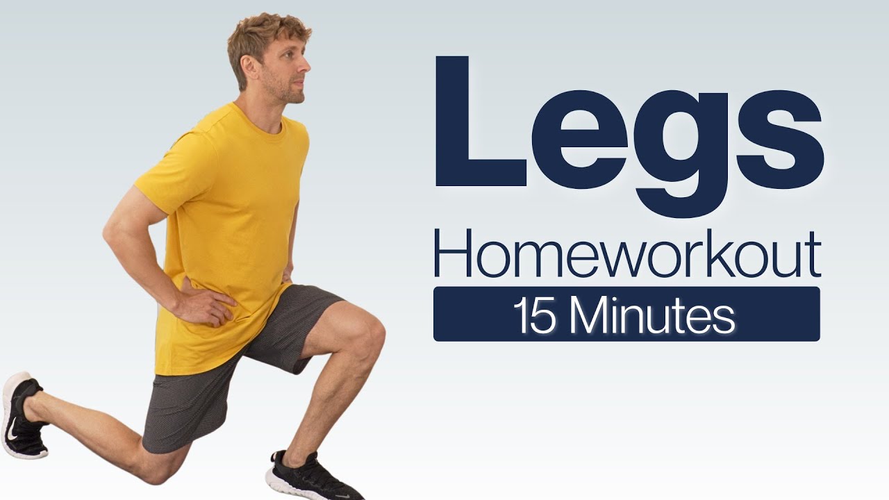 15 Minute Legs Workout at Home (No Equipment)