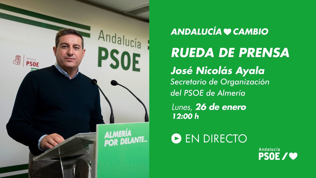 Rueda de prensa José Nicolás Ayala