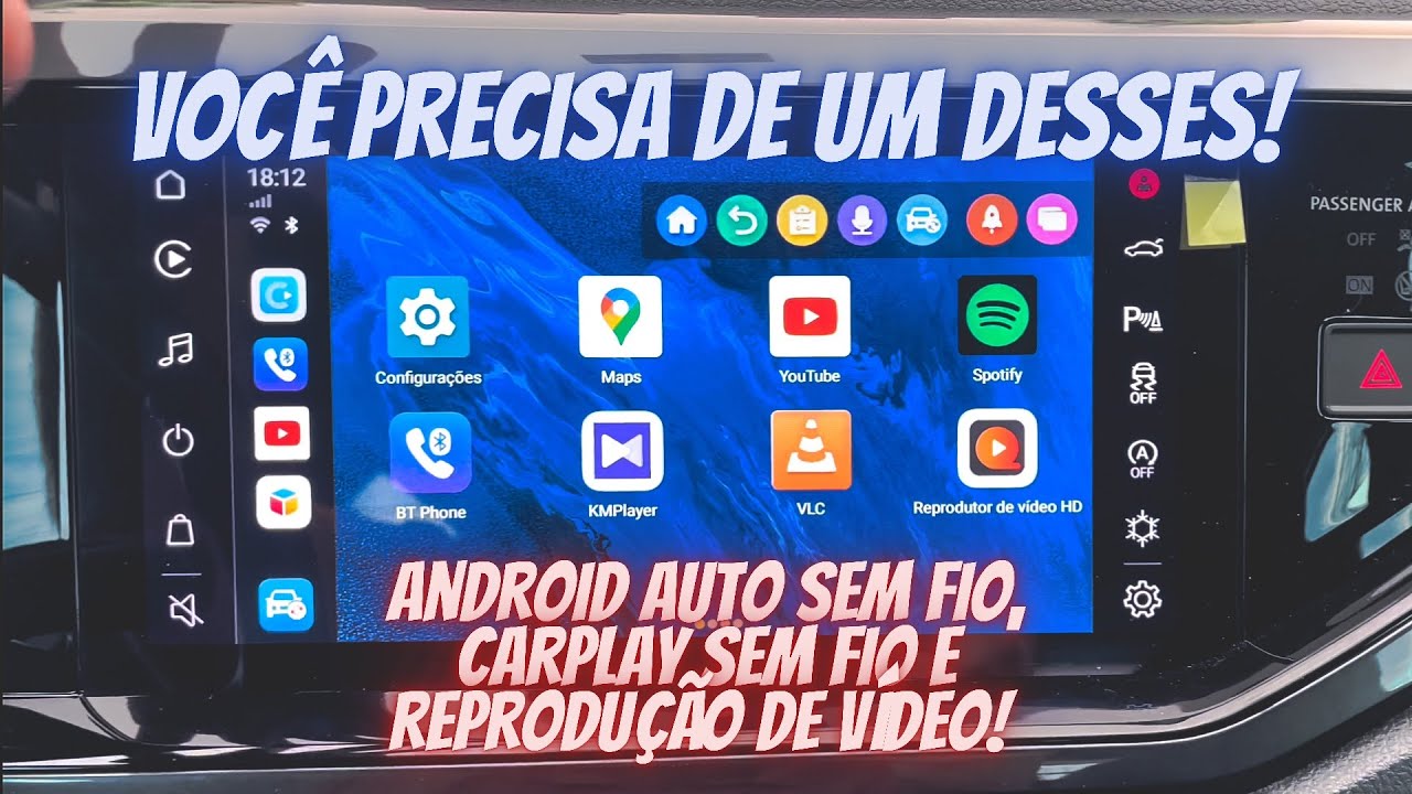 ANDROID AUTO SEM FIO E CAR PLAY SEM FIO NO SEU CARRO COM ESSE APARELHO #CARPLAY BOX