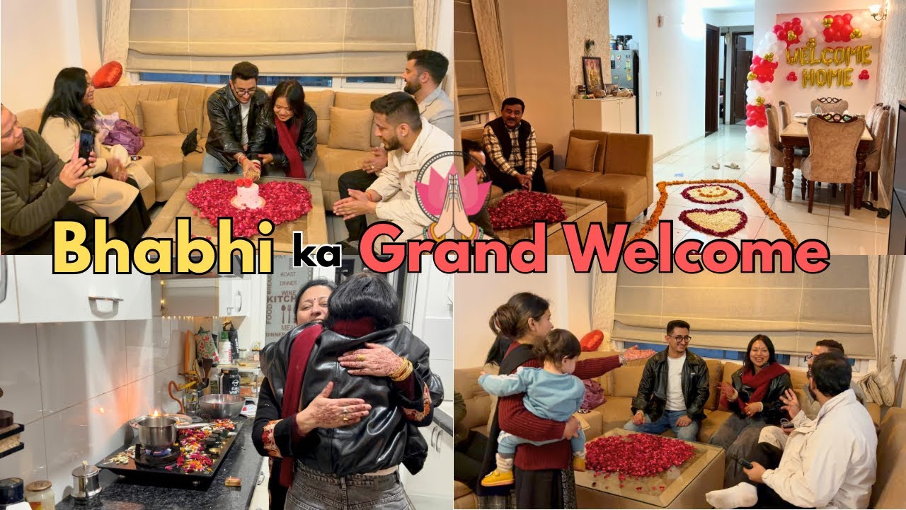 Bhabhi ka Ghar pr kia puri family ne Grand Welcome 🤩🥳 Bhai ye game jeet gya 😅🤪