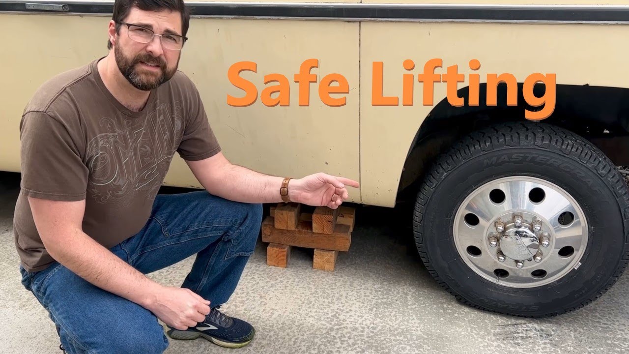 GMC Motorhome Lifting the Front