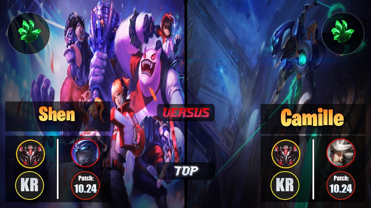 GrandMaster SHEN [Grasp of the Undying] (Top) VS  CAMILLE - Grandmaster KR Patch 10.24