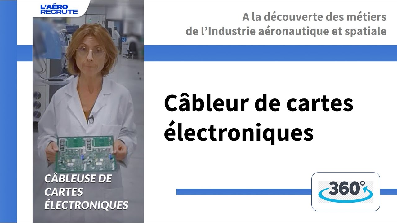 Câbleur de cartes électroniques dans l'industrie aéronautique et spatiale
