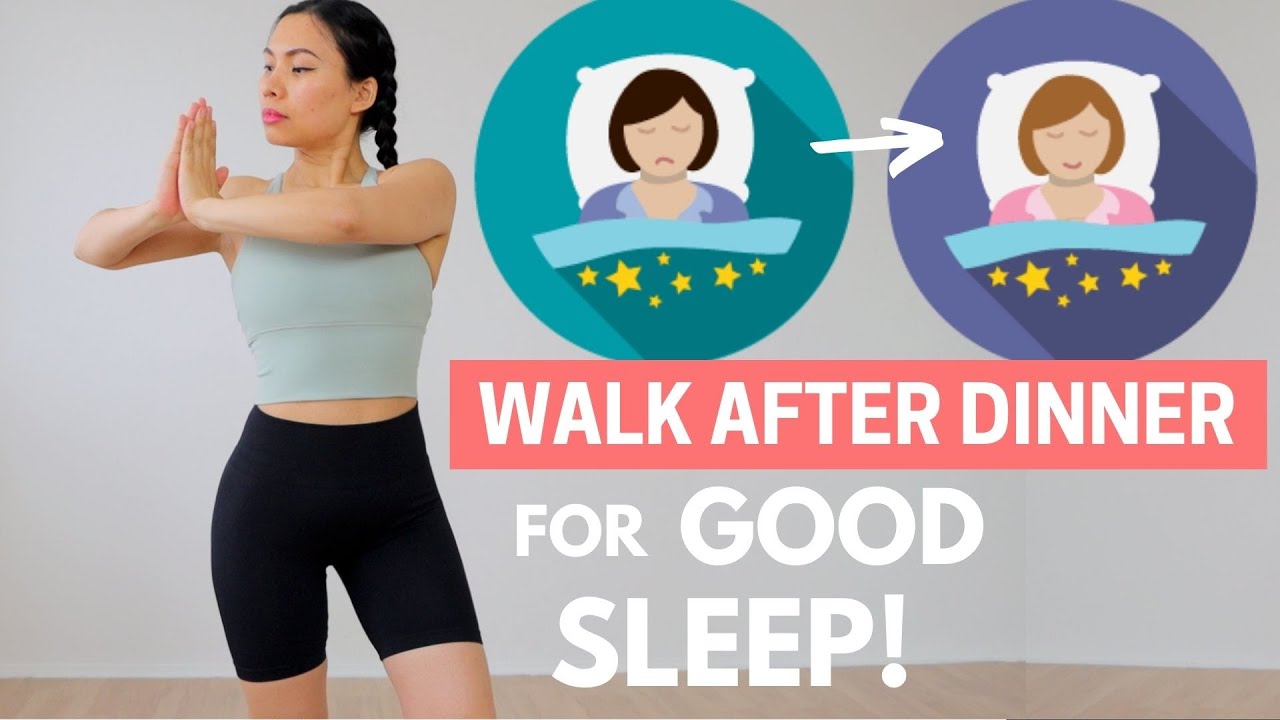 Evening walk after eating + easy standing abs for fat loss, better digestion & GOOD SLEEP